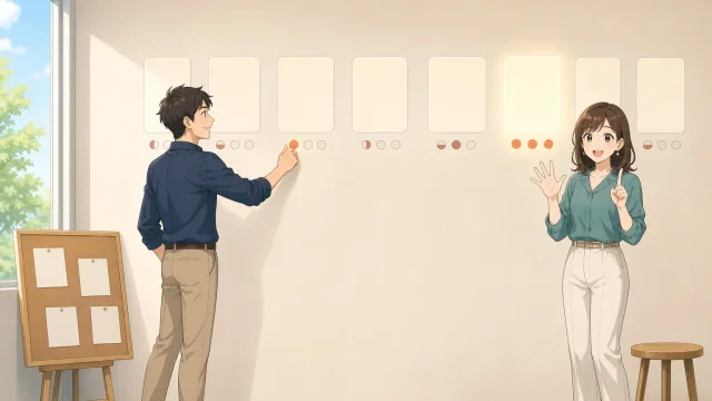 投票で調整 — 候補日時を並べて1つに決める